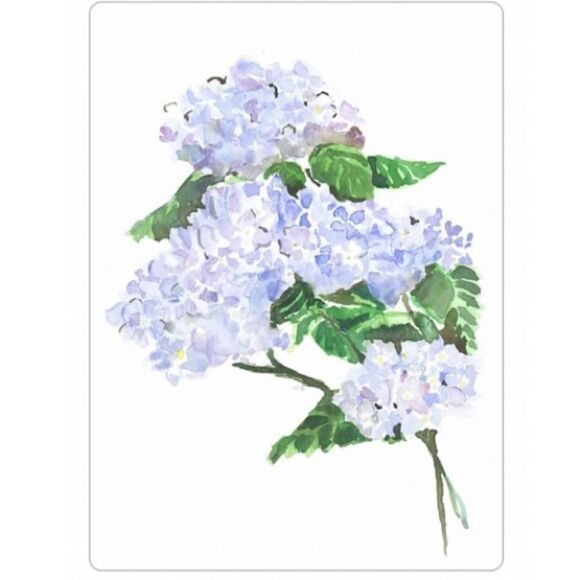 Watercolor Hydrangeas Magnet - Picture 2 of 3